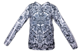 Sudadera Fractal Print B/W